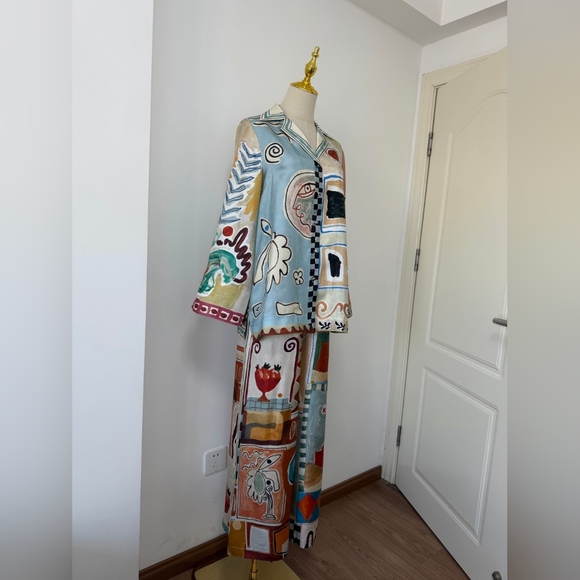 ALEMAIS Michelle Silk Wide-Leg Pants - Picture 12 of 12